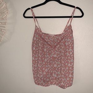 Floral dressy tank top
